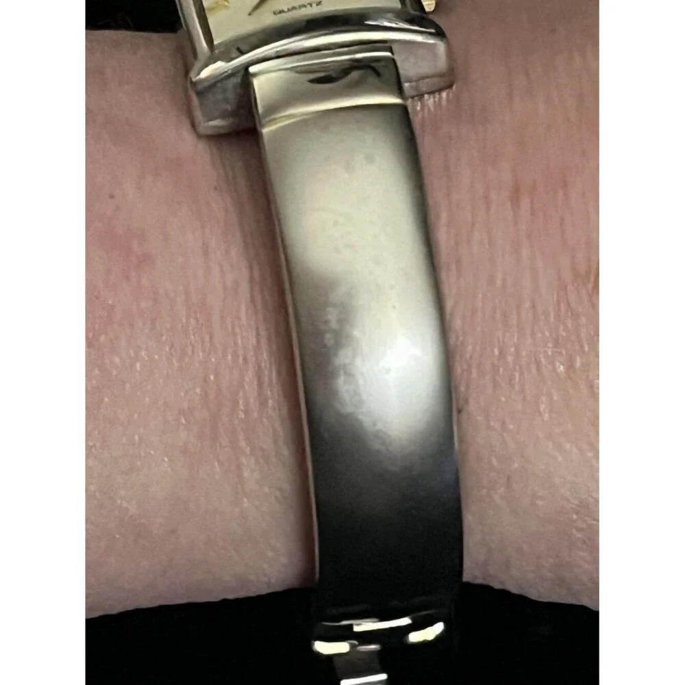 Rumours Silver Tank Watch Gold Roman New Battery Bangle